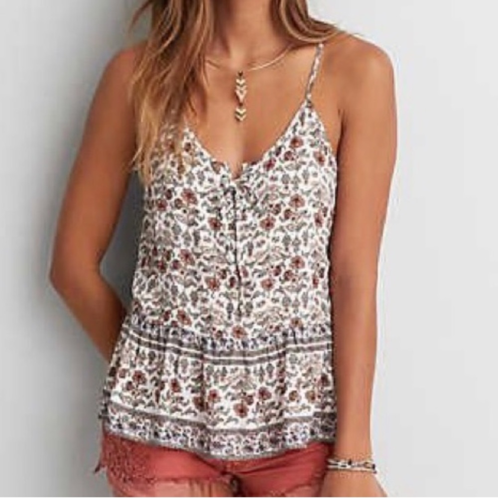American Eagle Peplum Tank